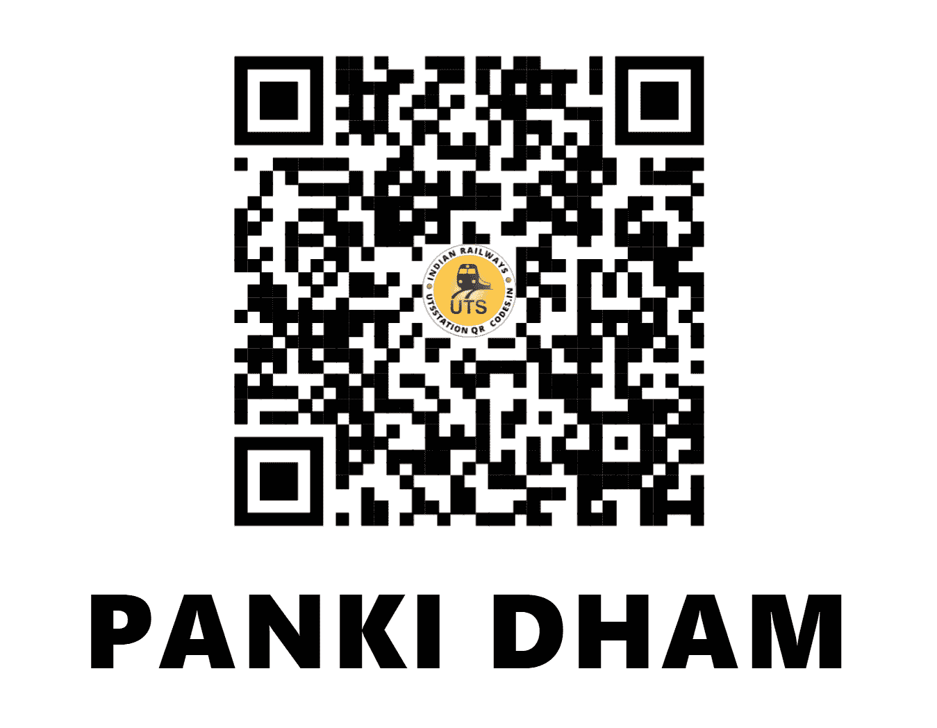 UTS QR Code for PANKI DHAM - PNKD - NC (UTTAR PRADESH)